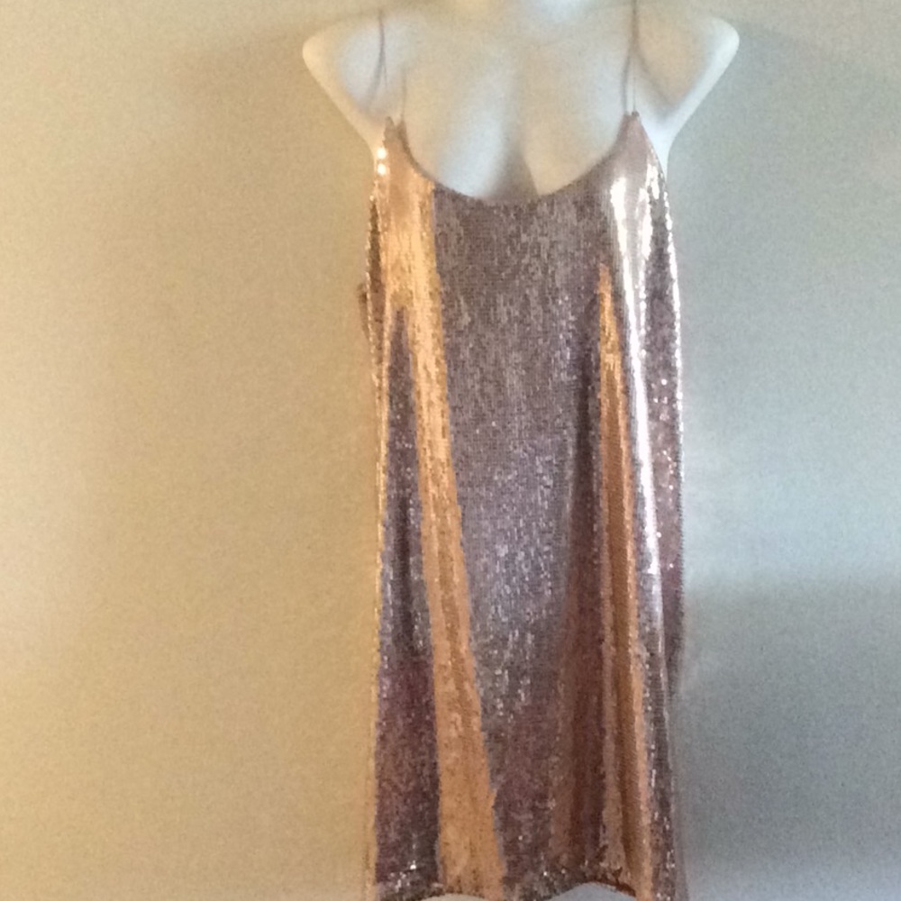 🔥🔥🔥BEAUTIFUL ROSE COLORED ZARA SEQUINED DRESS